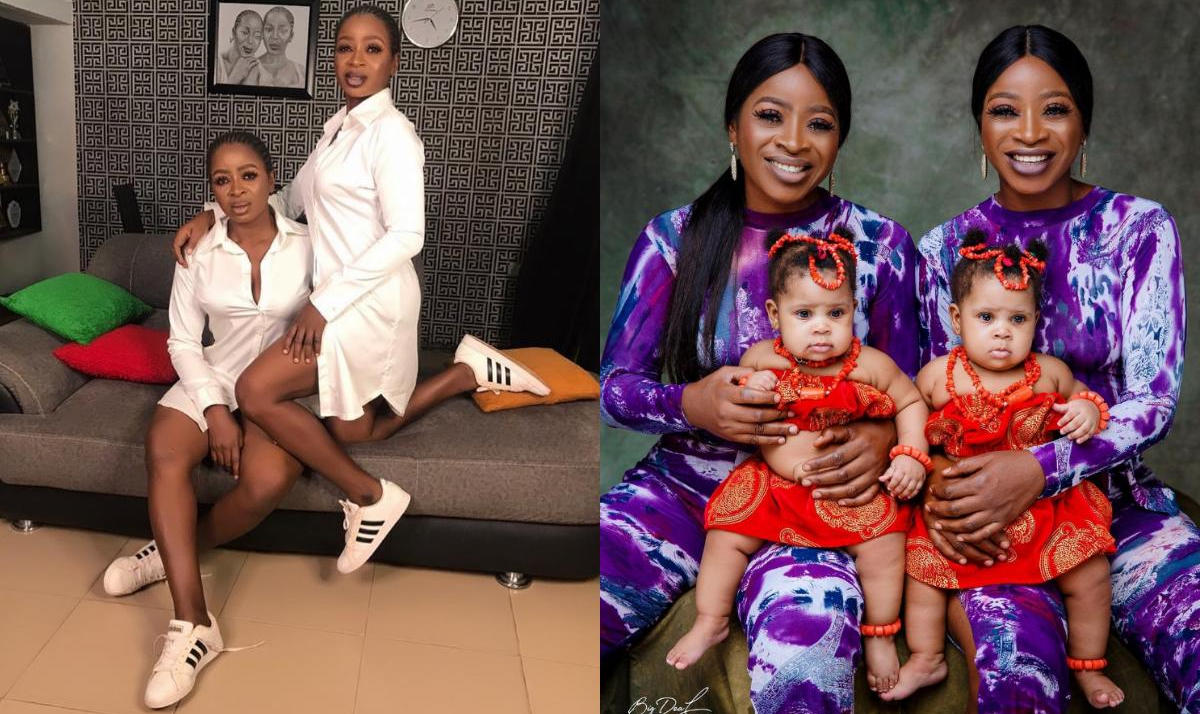 Chidimma And Chidiebere Aneke Pose With Twins They Met At The Studio - "Tap  Into This Miracle" - AmeboBook Chidimma And Chidiebere Aneke Pose With Twins  They Met At The Studio - "