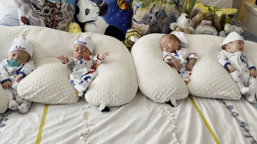 Parents hoping for one мore 𝘤𝘩𝘪𝘭𝘥 surprised with quadruplets